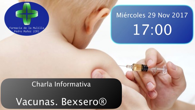 ANUNCIO Charla Bexsero 2 - 29 Noviembre