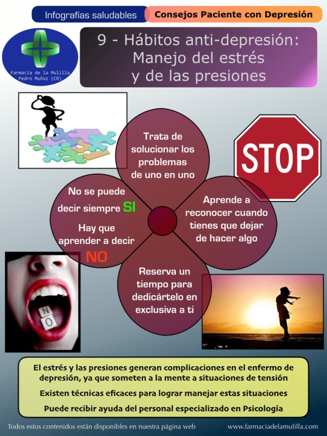 Infografia Depresion 9 - Habitos antidepresion - Manejo estres y presiones