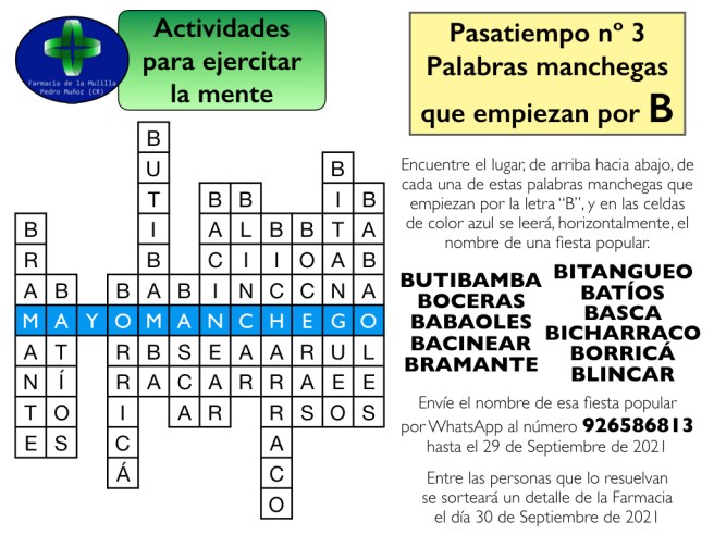 003 - Palabras manchegas B solucion