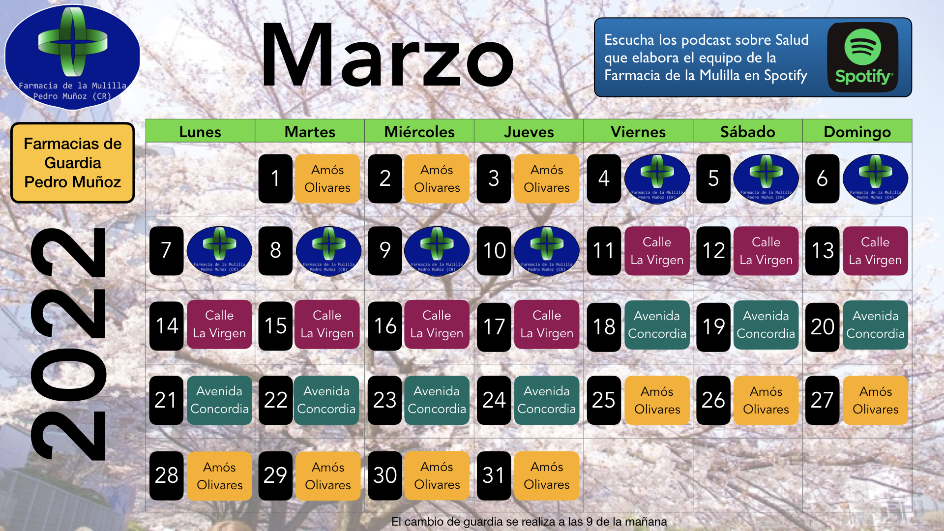 2022-03 Calendario MARZO 2022