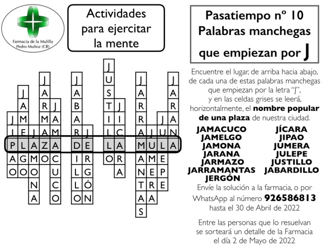 010 - Palabras manchegas SOLUCION