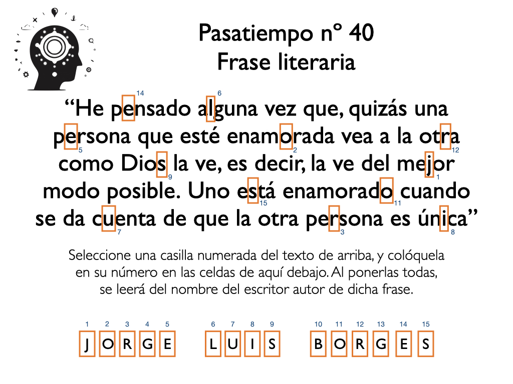 ‎Pasatiempo 040 - Frase literaria.‎002